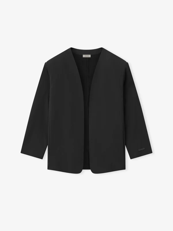 veste sans col femme