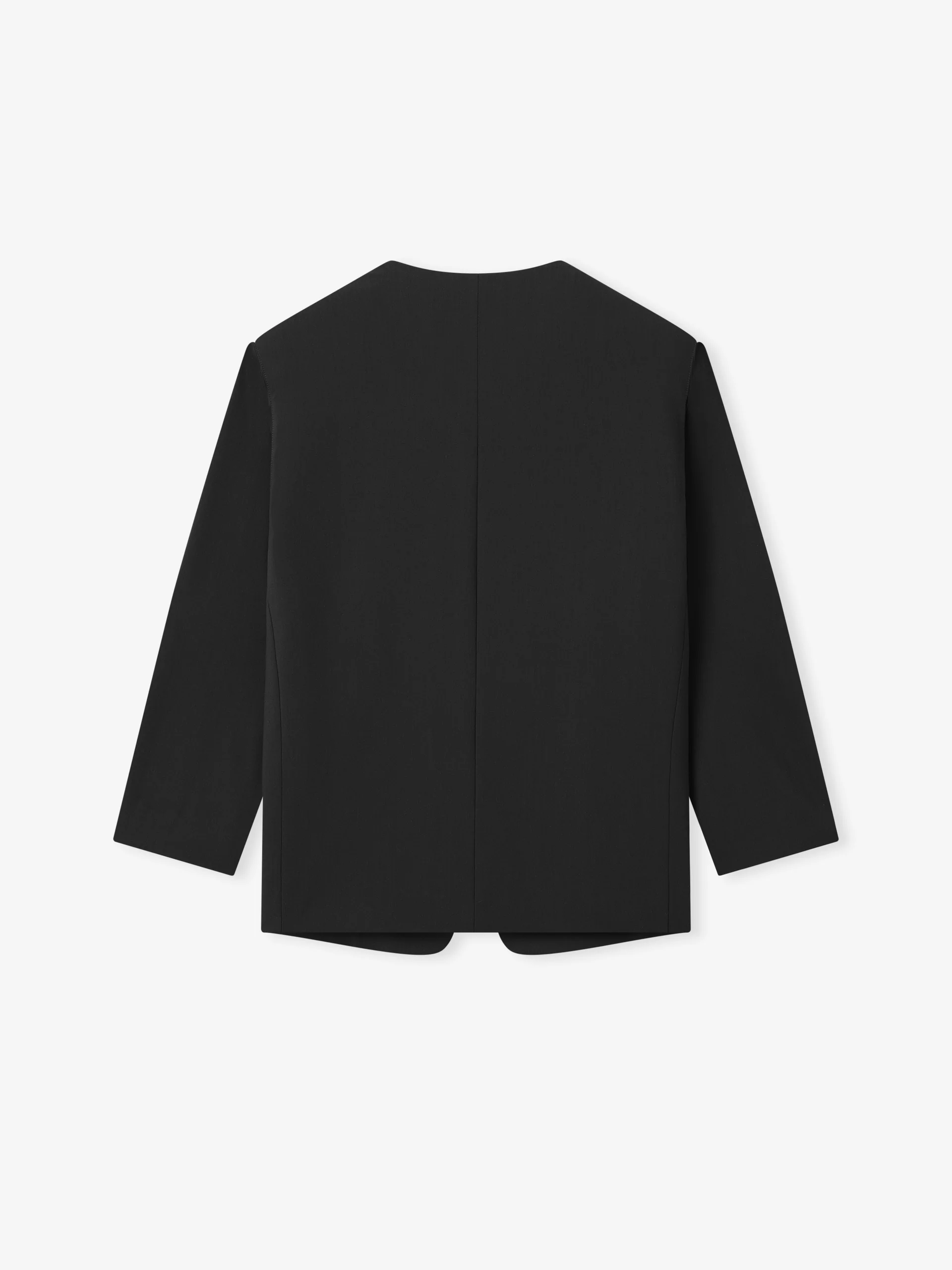 veste sans col femme