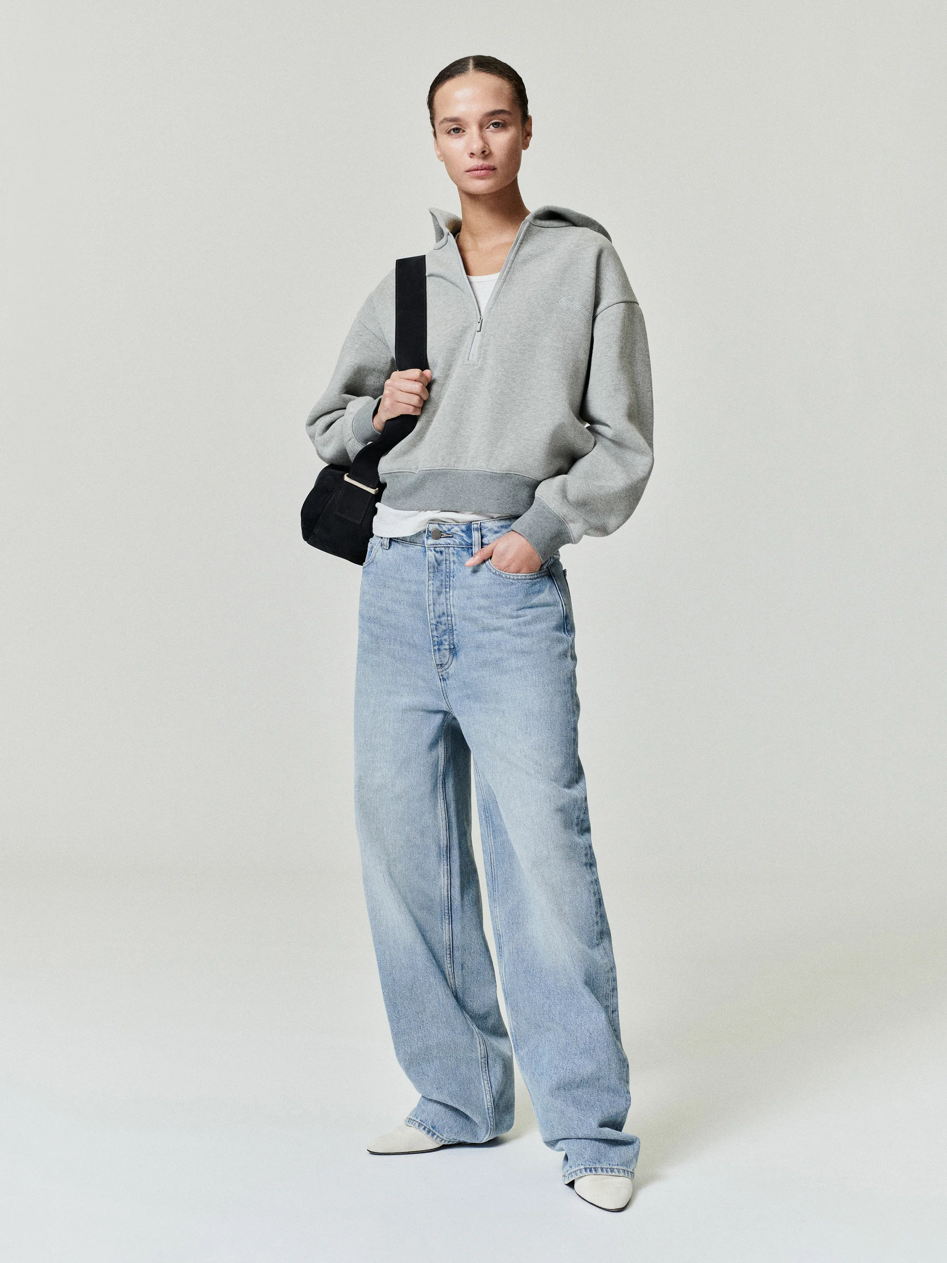 Jean droit en denim pour femme – Image 2